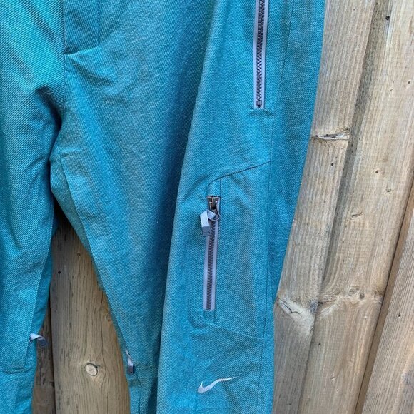 Vintage Nike Snowpants Large Teal - Picture 7 of 9